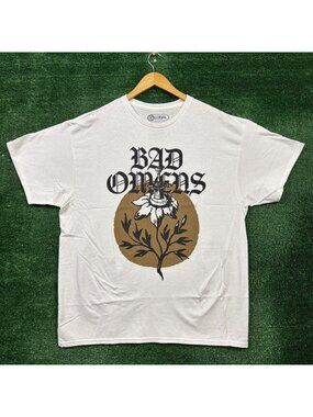 Bad Omens Sword Flower Heavy Metal Band T-Shirt Size Extra Large